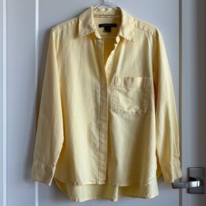 French Connection Yellow Button Down Shirt